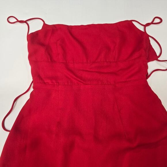 Superdown Dixie Backless Dress in Red XS - Picture 2 of 12